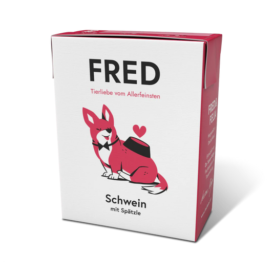 FRED "Schwein mit Spätzle" - Alleinfuttermittel für ausgewachsene Hunde
